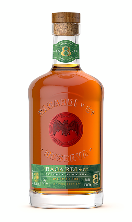 Bacardí Reserva Ocho Rye Cask Finish bottle