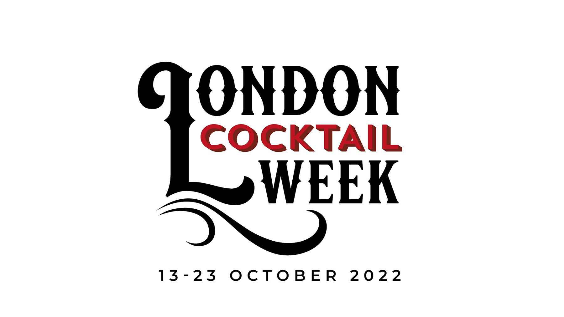 London Cocktail Week Logo 2022 - White